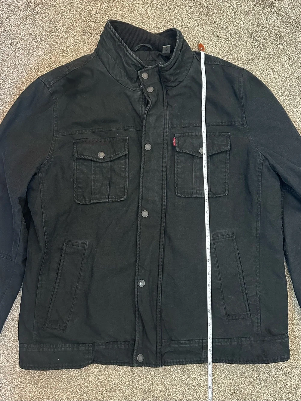Levi’s Men’s Snap Chest Pocket Jacket Cotton Twill Size M Military Chore Utility